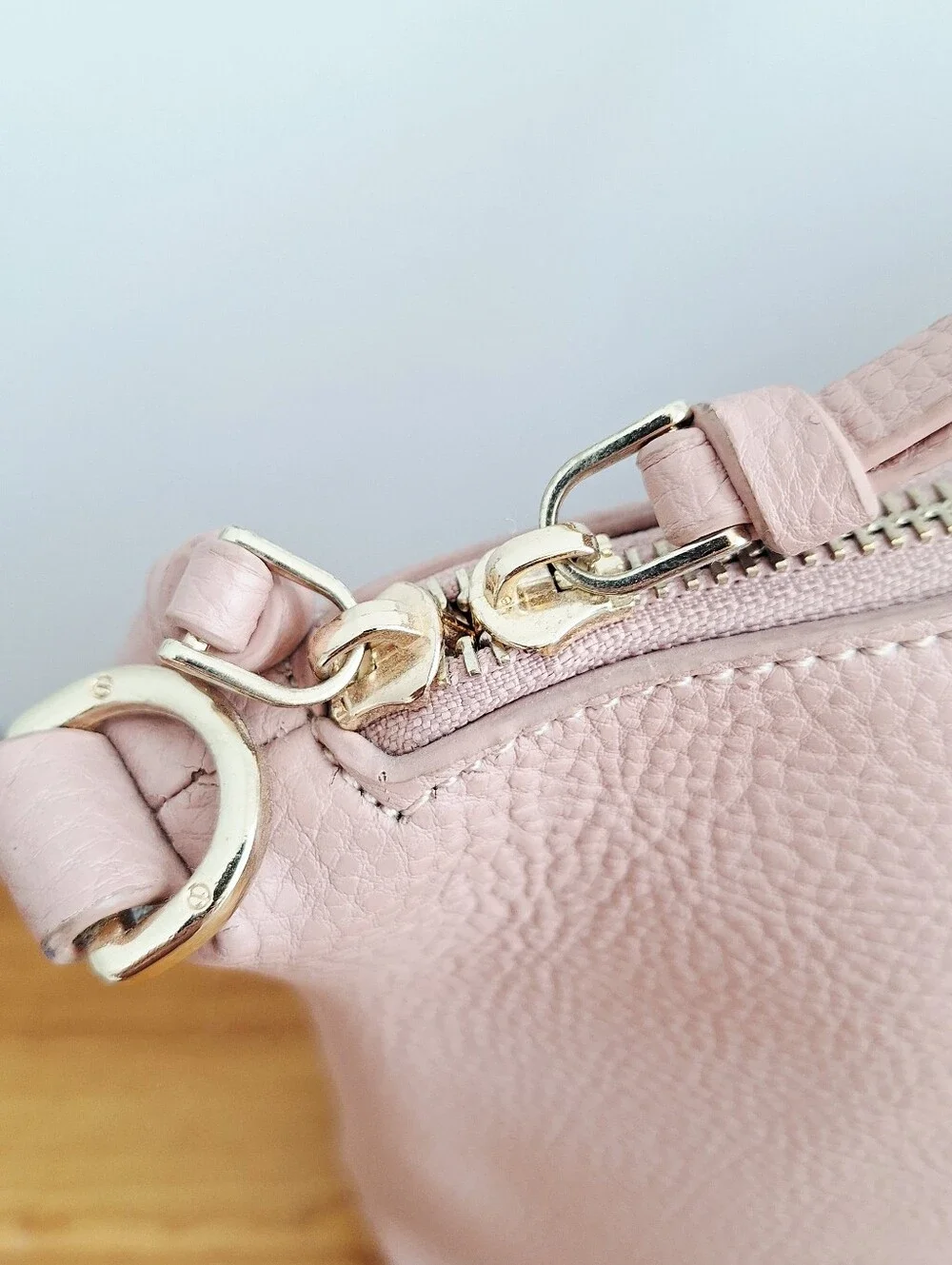 Tory Burch Blush Pink Pebbled Leather Satchel Tote Rehab Project AS IS